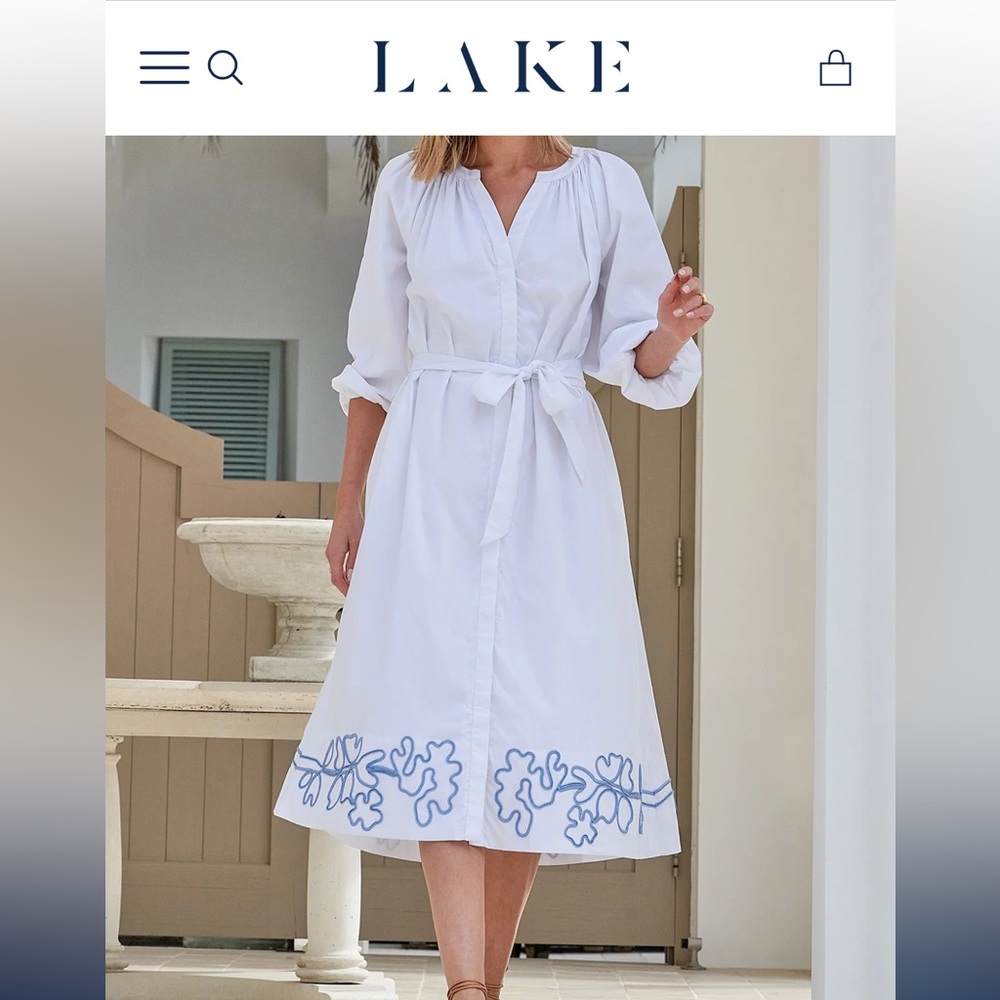 Lake Brunch Dress in White